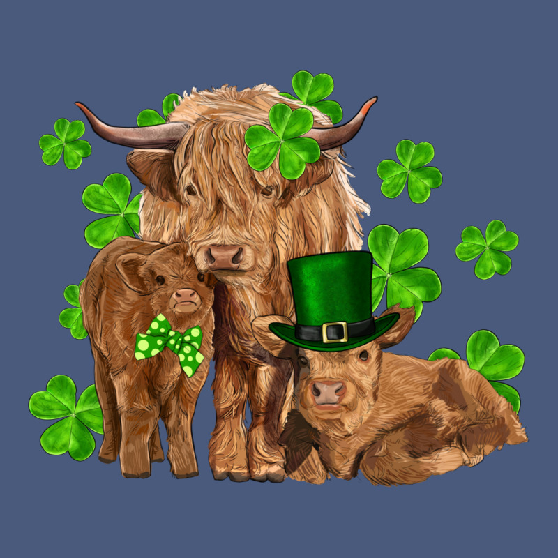 St Patricks Day Cow Family Vintage Hoodie by RanaPortraitStore | Teevron