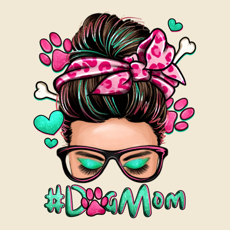 Dog Mom Messy Bun Premium Tee by Zillion Design Studio | Teevron