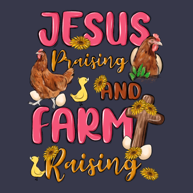 Jesus Praising And Farm Raising Long Sleeve Tee by MaliasSmallBusiness | Teevron