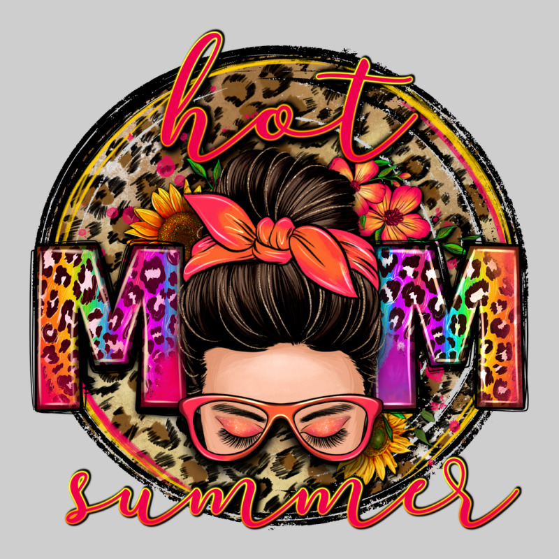 Hot Mom Summer Messy Bun Premium Tee by Zillion Design Studio | Teevron