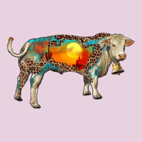 Charolais Bull With Desert And Leopard Ladies Tee | Teevron