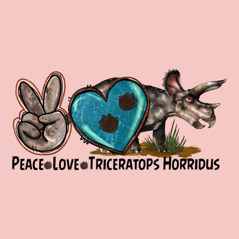Peace Love Triceratops Horridus Urban Heavy Tee by LillyAllenDesigns | Teevron