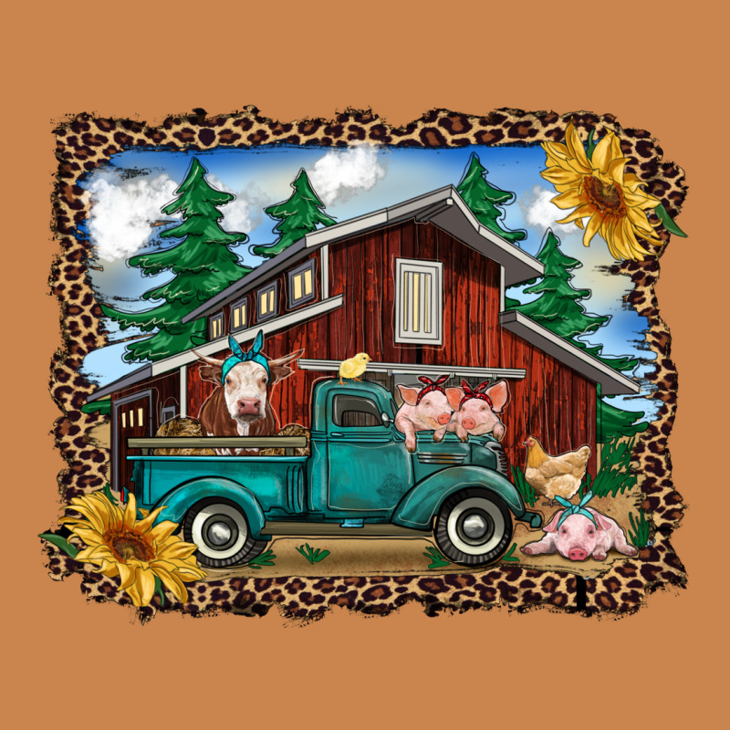 Western Barn With Farm Animals Heavyweight Hoodie by RanaPortraitStore | Teevron