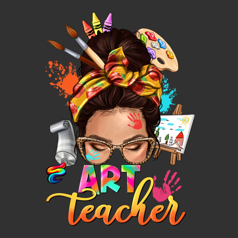 Art Teacher Messy Bun Urban Heavy Tee by NancyCooperArtShop | Teevron