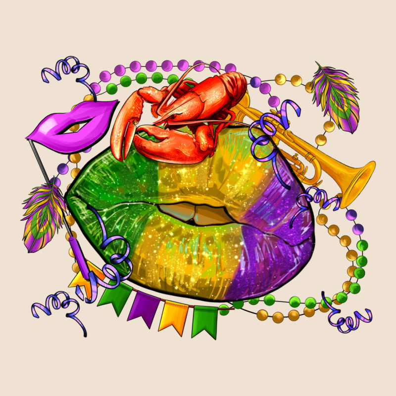 Mardi Gras Lips Olivia Urban Hoodie by OliviaCreatesArt | Teevron