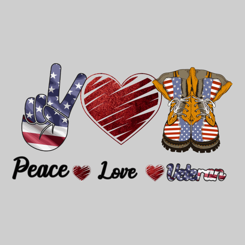 Peace Love Veteran Premium Sweatshirt by Bettercallsaul | Teevron
