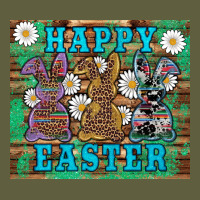 Easter Happy Easter Western Bunnies Daisies Vintage Tee | Teevron
