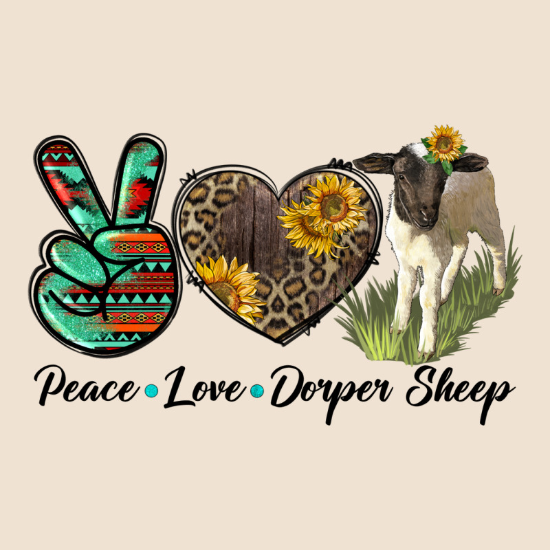 Peace Love Dorper Sheep Urban Heavy Tee by LillyAllenDesigns | Teevron