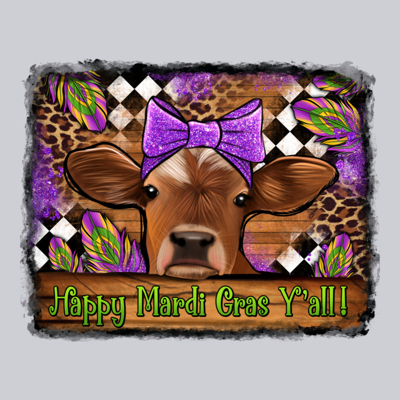 Happy Mardi Gras Y'all Cow Heavyweight Sweatshirt by Jasminsmagicworld | Teevron