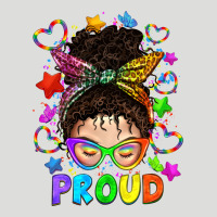 Lgbtq+ Messy Bun With Colorful Stars Zipper Hoodie | Teevron