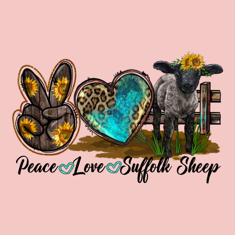Peace Love Suffolk Sheep Urban Heavy Tee by LillyAllenDesigns | Teevron