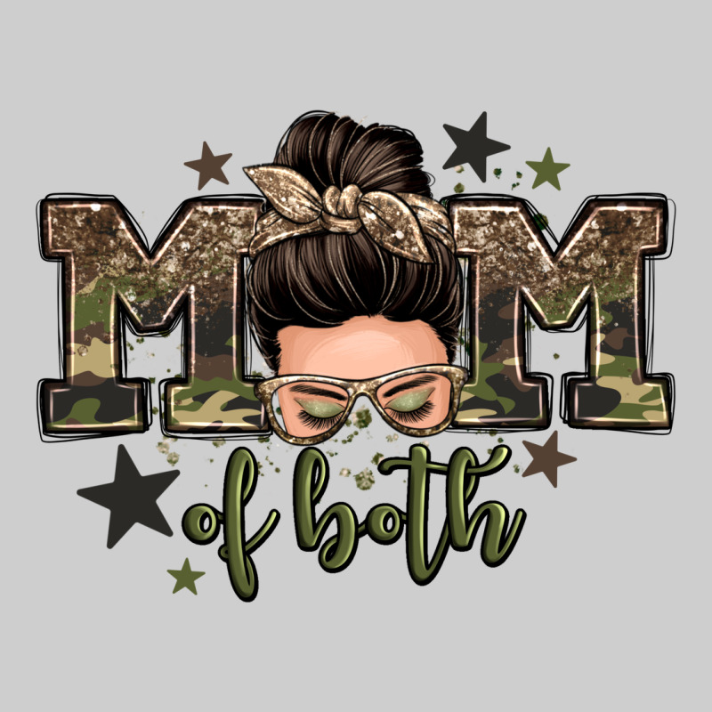 Mom Of Both Boys Messy Bun Premium Tee by Zillion Design Studio | Teevron