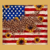American Flag Leopard Sunflower Premium Hoodie | Teevron