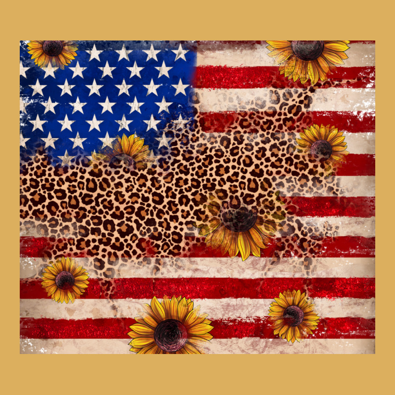American Flag Leopard Sunflower Premium Hoodie by JahusDesignShop | Teevron