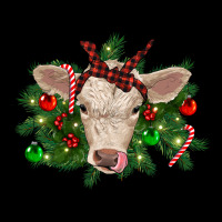 Christmas Charolais Calf Ladies Tee | Teevron