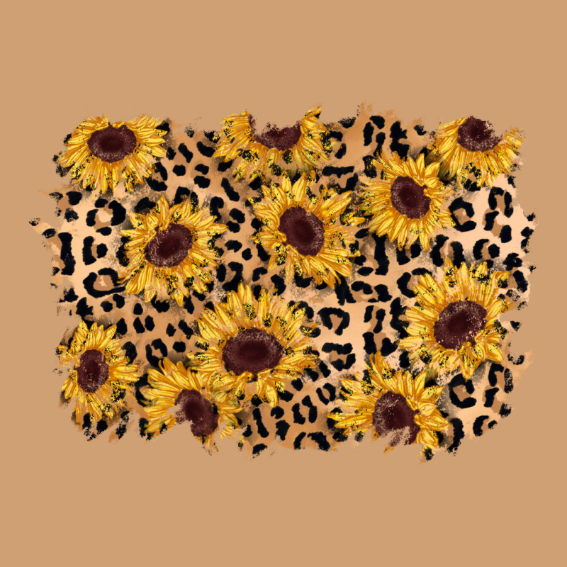 Sunflower Leopard Background Vintage Tee by AdoDesignShop | Teevron