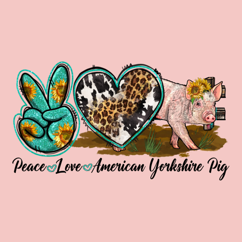 Peace Love Yorkshire Pig Urban Heavy Tee by LillyAllenDesigns | Teevron