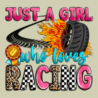 Just A Girl Who Loves Racing Heavy Core Tee | Teevron