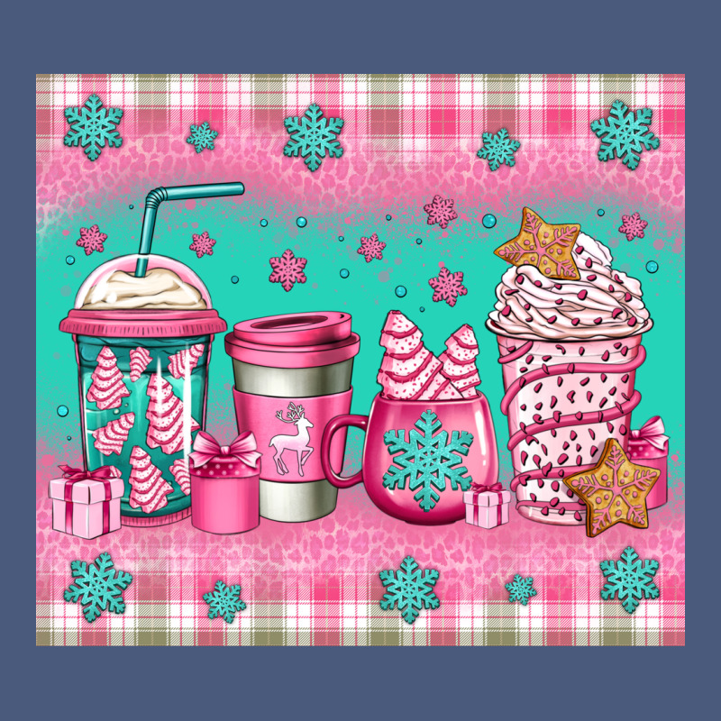 Pink Christmas Coffee Vintage Hoodie by Jasminsmagicworld | Teevron