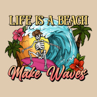 Life Is A Beach Make Waves Skeleton Heavyweight Sweatshirt | Teevron