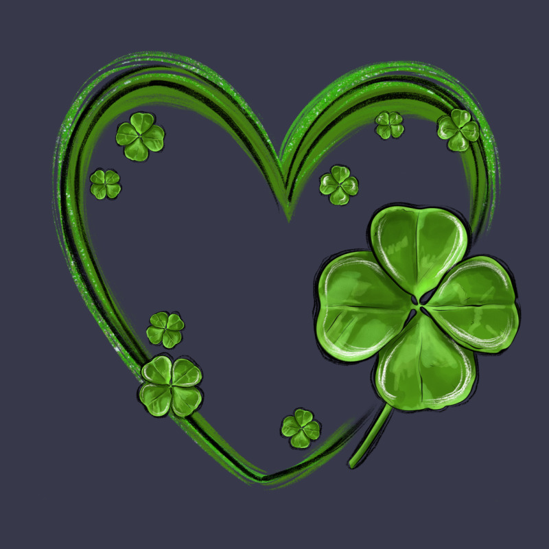 St Patricks Day Shamrock Heart Long Sleeve Tee by MaliasSmallBusiness | Teevron