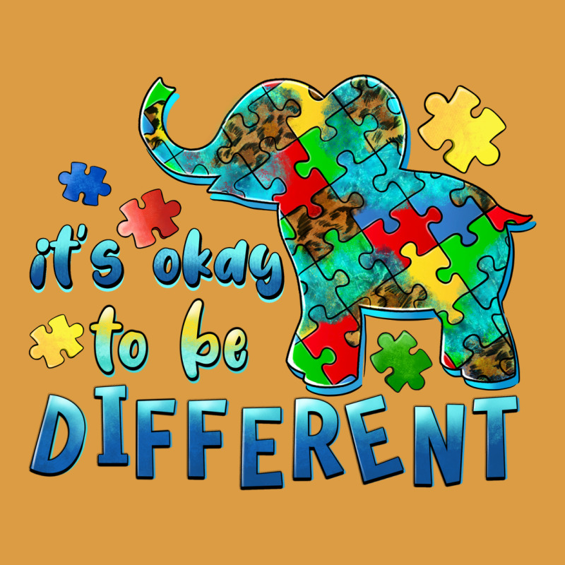 It's Okay To Be Different Elephant Autism Awareness Urban Heavy Tee by BarkalooDesign | Teevron