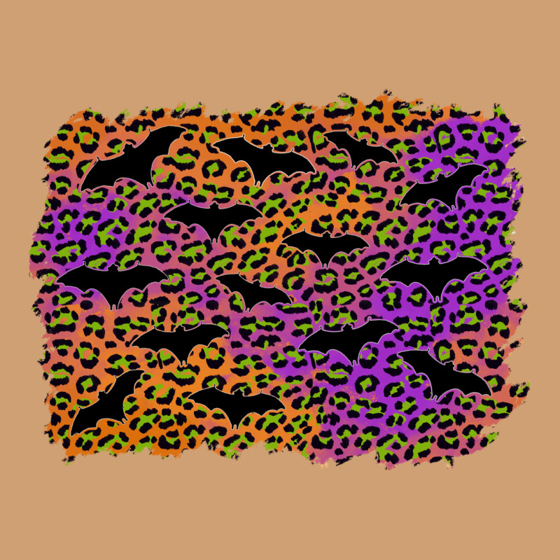 Halloween Leopard Bat Background Vintage Tee by AdoDesignShop | Teevron