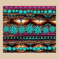 Leopard Aztec Turquoise Jewelry Heavyweight Sweatshirt | Teevron