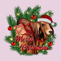 Merry Christmas Brahman Bull Ladies Tee | Teevron