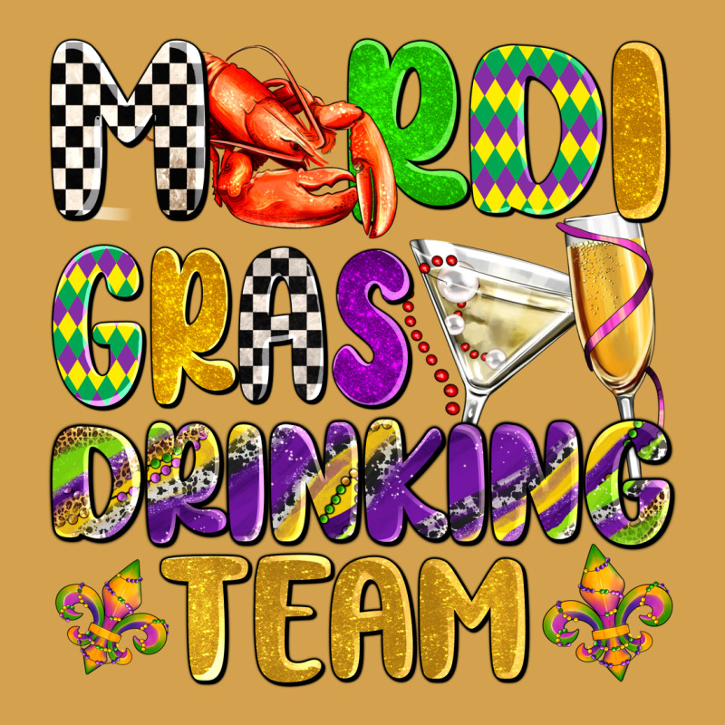 Mardi Gras Drinking Team With Glasses Olivia Urban Hoodie by OliviaCreatesArt | Teevron