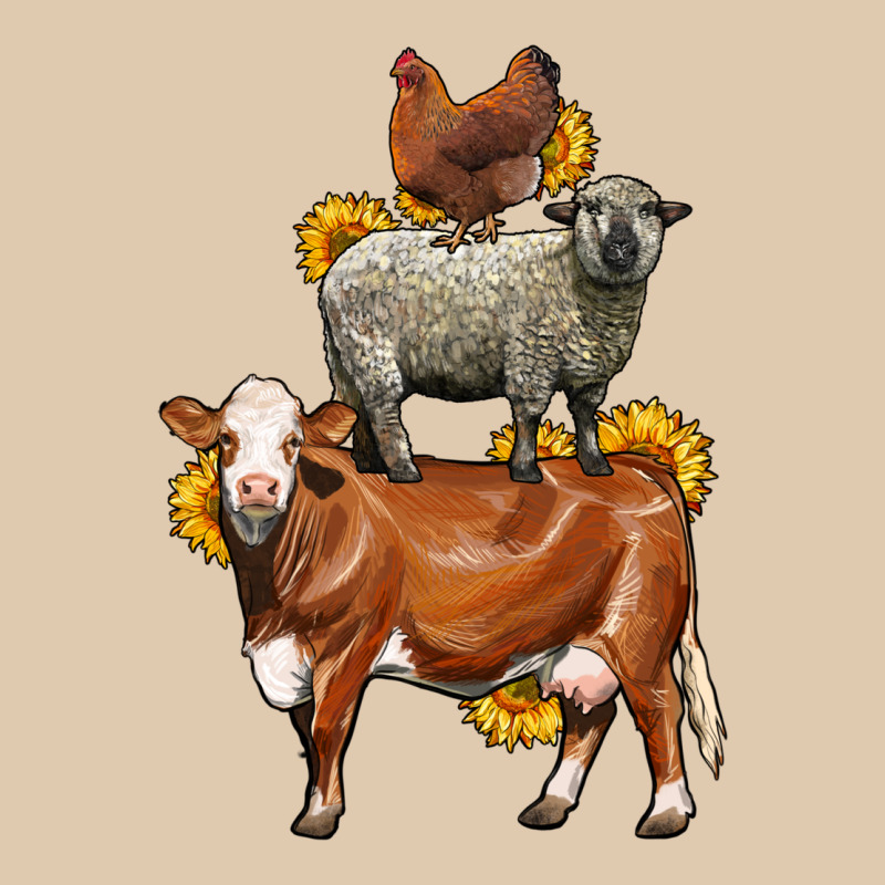 Farm Animals Stack Heavyweight Sweatshirt by LillyAllenDesigns | Teevron