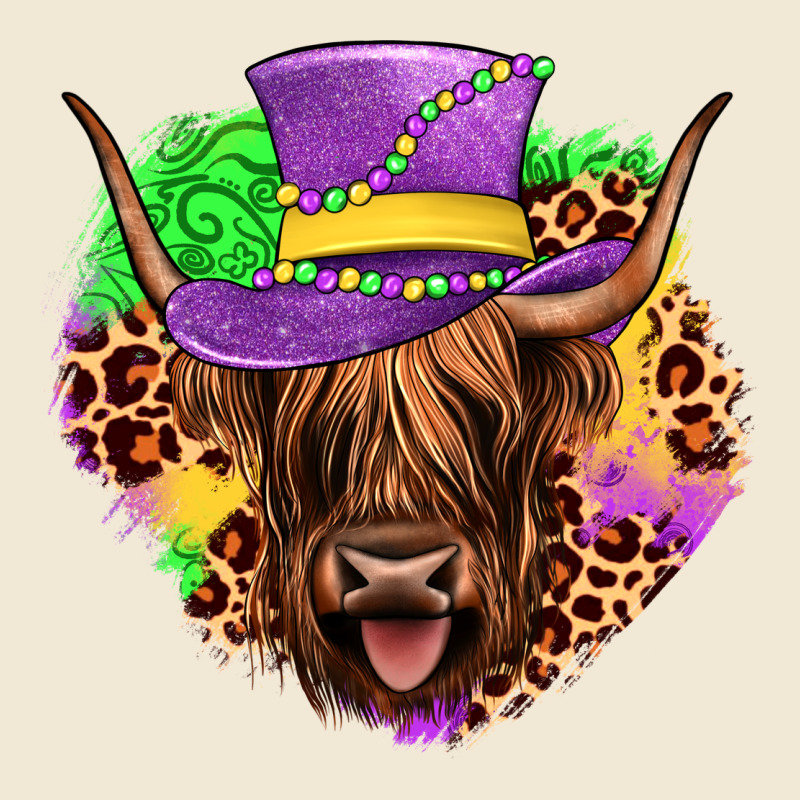 Highland Cow Mardi Gras Ladies Tee by JahusDesignShop | Teevron
