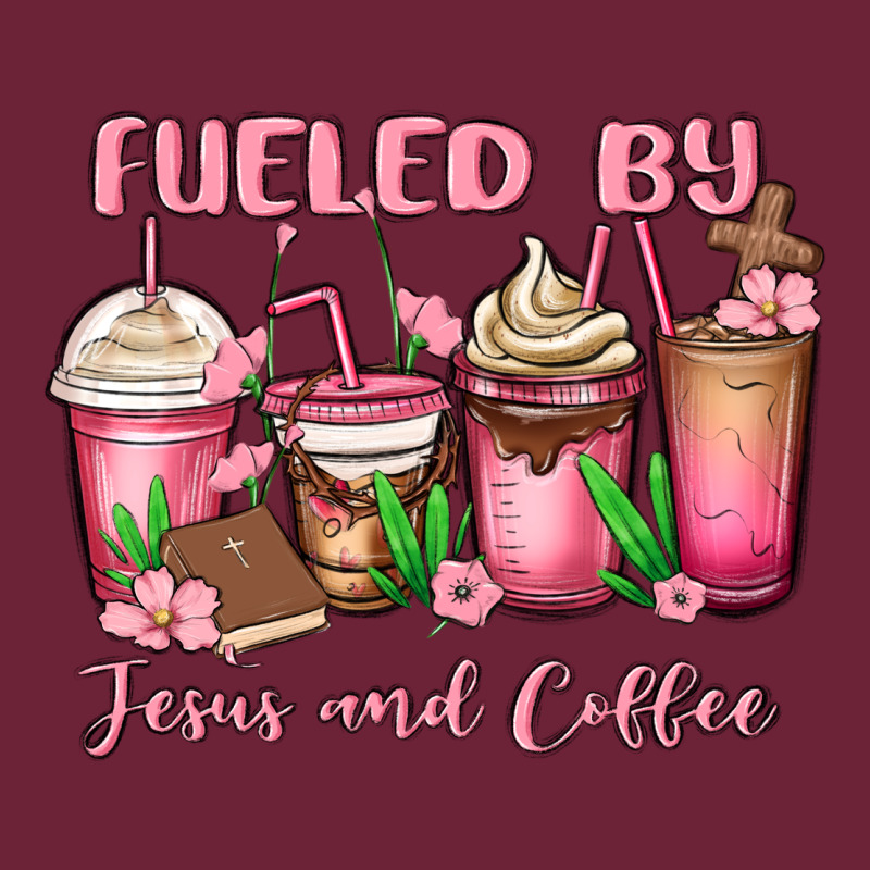 Fueled By Jesus And Coffee Long Sleeve Tee by MaliasSmallBusiness | Teevron