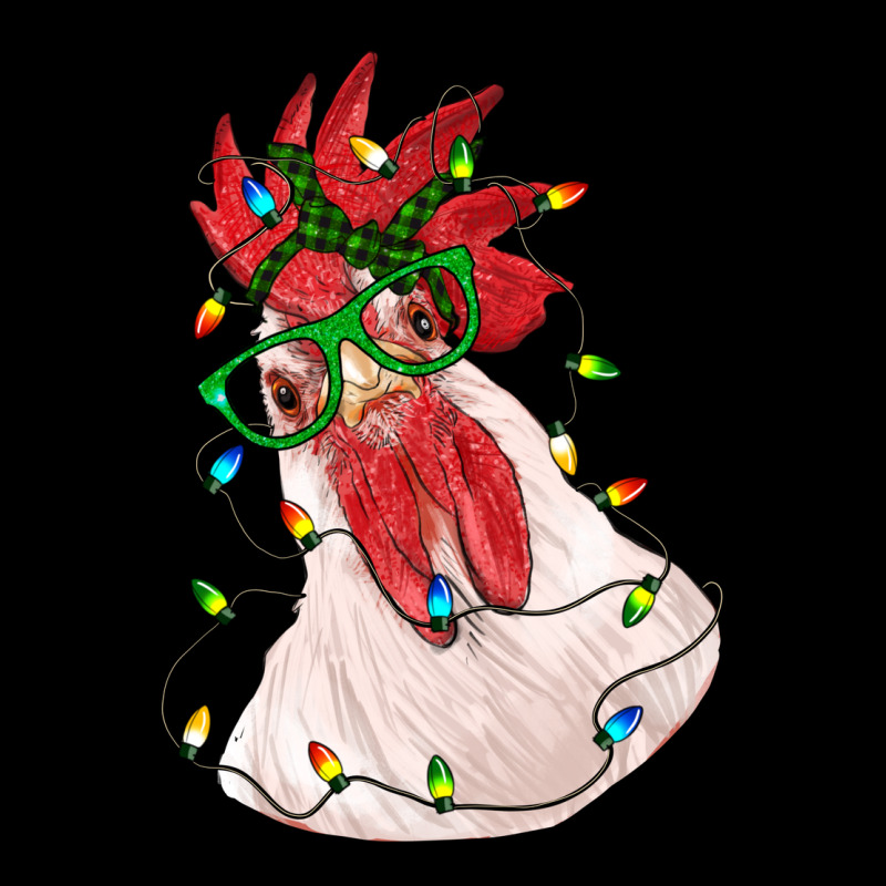 Christmas Rooster With Lights Ladies Tee by RanaPortraitStore | Teevron