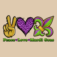 Peace Love Mardi Gras Heavyweight Sweatshirt | Teevron