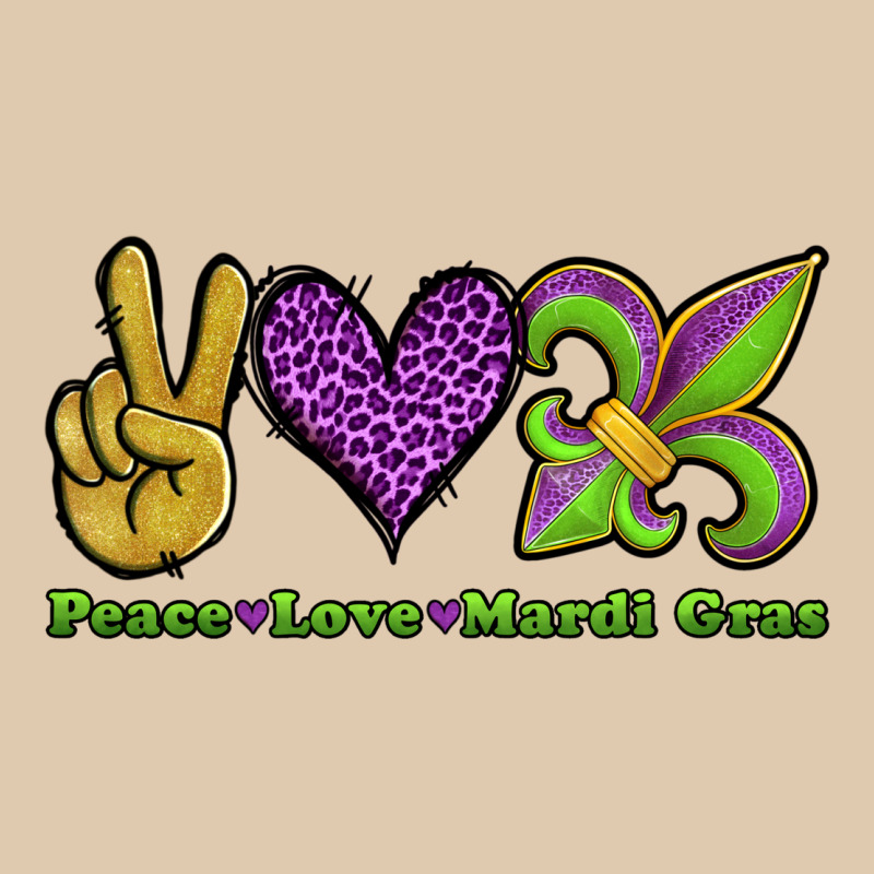 Peace Love Mardi Gras Heavyweight Sweatshirt by Jasminsmagicworld | Teevron