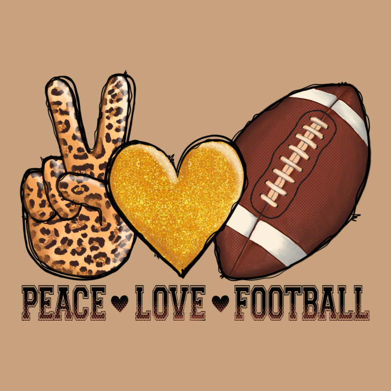 Peace Love Football Vintage Tee by AdoDesignShop | Teevron