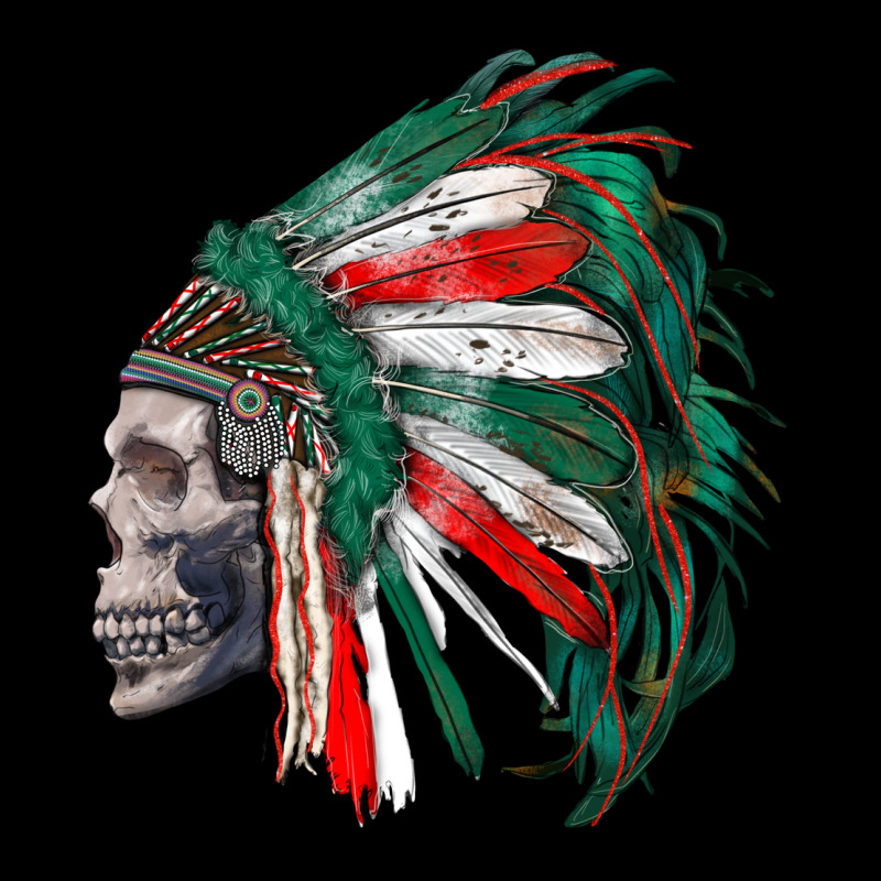 Mexican Indian Headdress With Skull Heavy Core Tee by RanaPortraitStore | Teevron