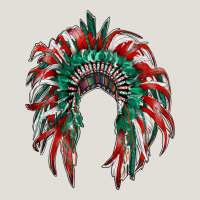 Mexican Flag Indian Headdress Heavy Core Tee | Teevron