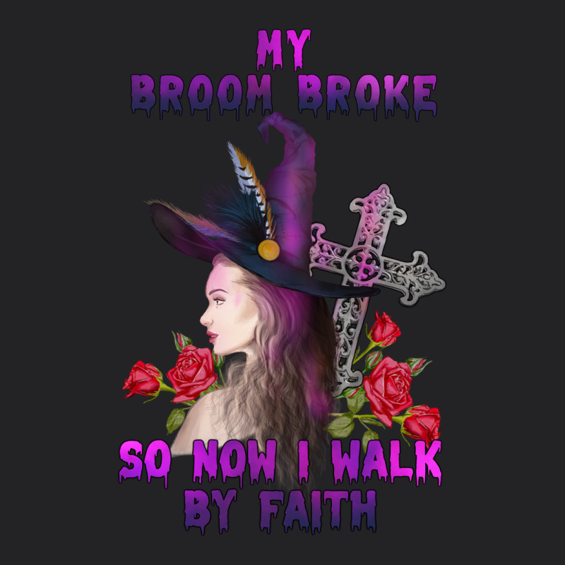 My Broom Broke Vintage Tee by AdoDesignShop | Teevron