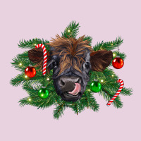 Christmas Highland Calf Ladies Tee | Teevron