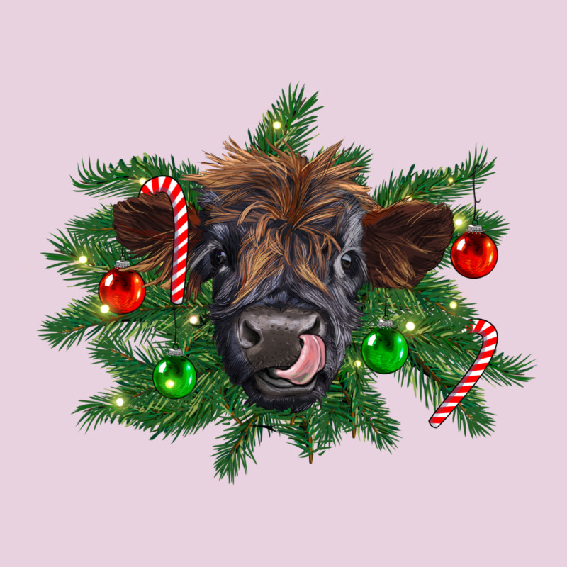 Christmas Highland Calf Ladies Tee by RanaPortraitStore | Teevron