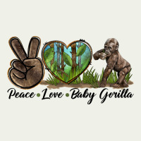Peace Love Baby Gorilla Urban Heavy Tee | Teevron