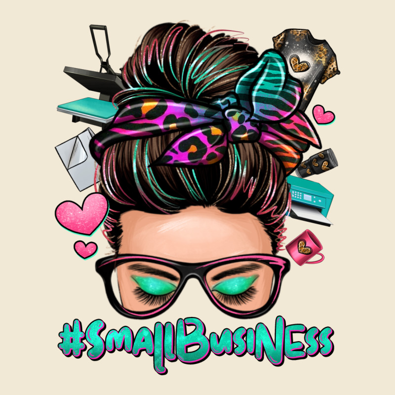 Small Business Messy Bun Premium Tee by Zillion Design Studio | Teevron