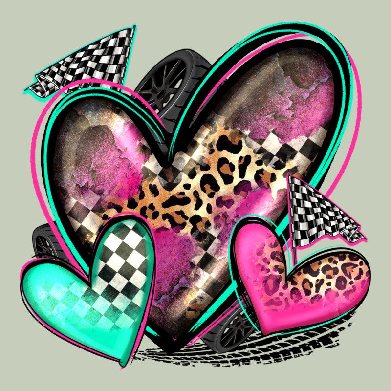 Race Hearts Ladies Tee by Zillion Design Studio | Teevron