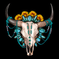 Sunflower Gemstone Bull Skull Urban Hoodie | Teevron