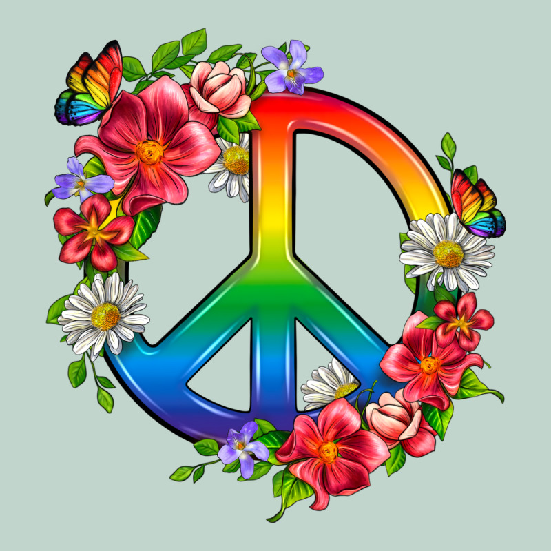 Peace Pride Lgbtq+ And Flowers Zipper Hoodie by BundleAndBundleShop | Teevron