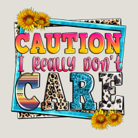 Caution I Really Don't Care Heavy Core Tee | Teevron