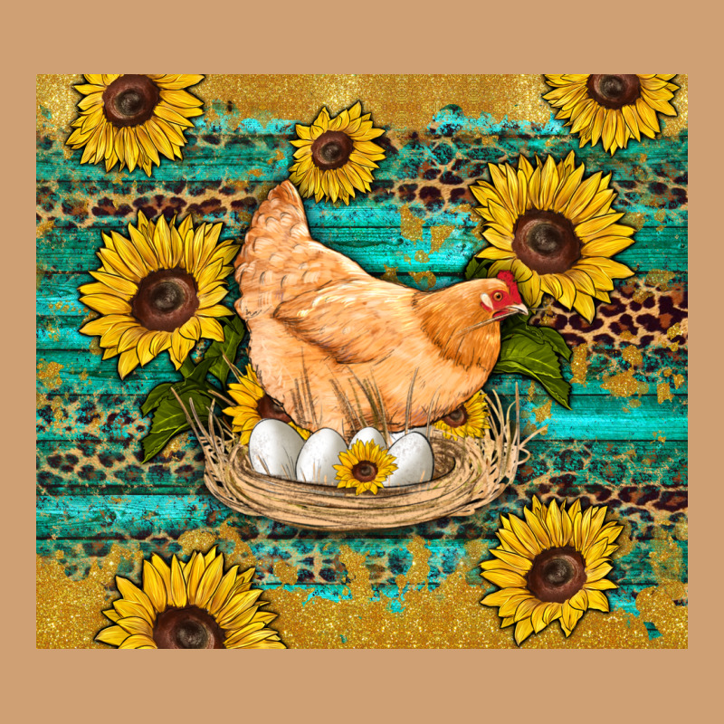 Western Farm Chicken Coop Animals Sunflowers Leopard Turquoise Wooden Vintage Tee by Artiststas | Teevron