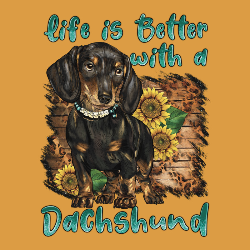 Life Is Better With A Dachshund Urban Heavy Tee by BarkalooDesign | Teevron